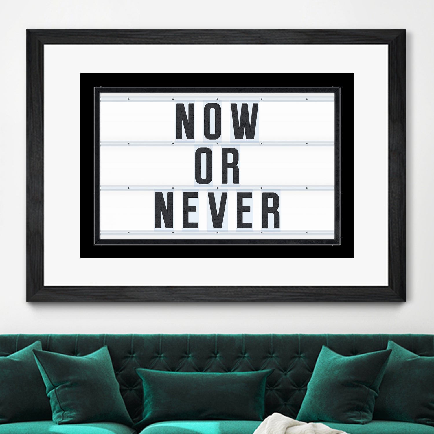 Now or Never by Art Frankenberg on GIANT ART - white typography