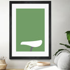 Bicycle Bird Minimal by Nilesh Kulkarni on GIANT ART - green vector illustration