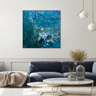 Ocean's Flow by L. Renee Jones on GIANT ART - blue mixed media