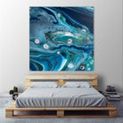 Celestial Seas by L. Renee Jones on GIANT ART - blue mixed media