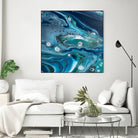 Celestial Seas by L. Renee Jones on GIANT ART - blue mixed media