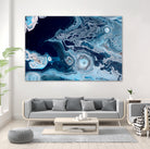 Oceans by L. Renee Jones on GIANT ART - blue mixed media