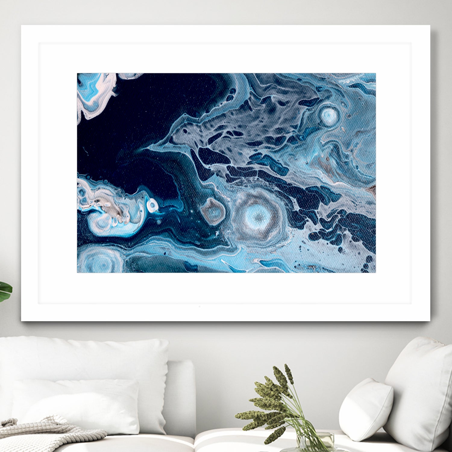 Oceans by L. Renee Jones on GIANT ART - blue mixed media