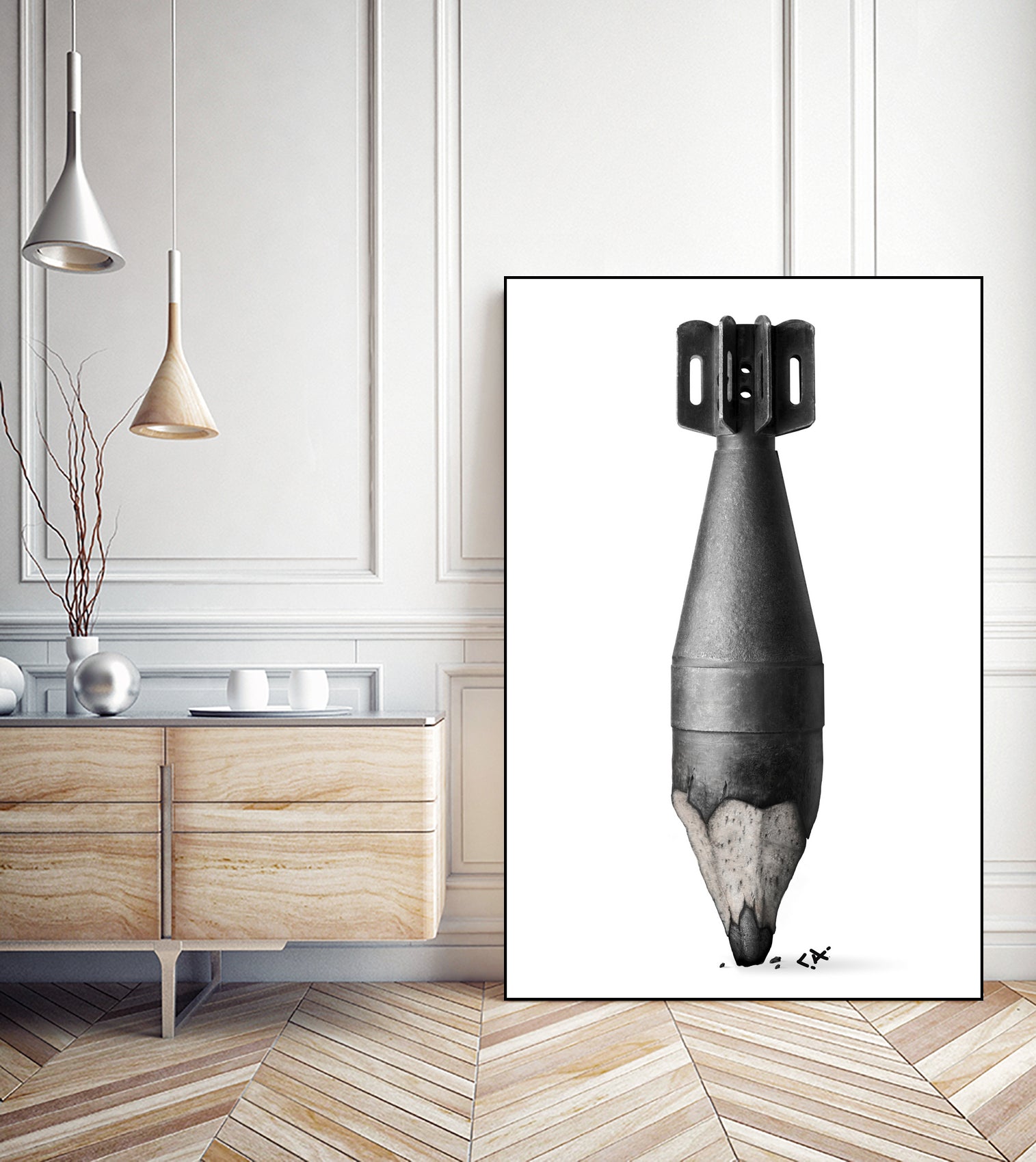 Penci Bomb by Catalin Anastase on GIANT ART - black digital painting