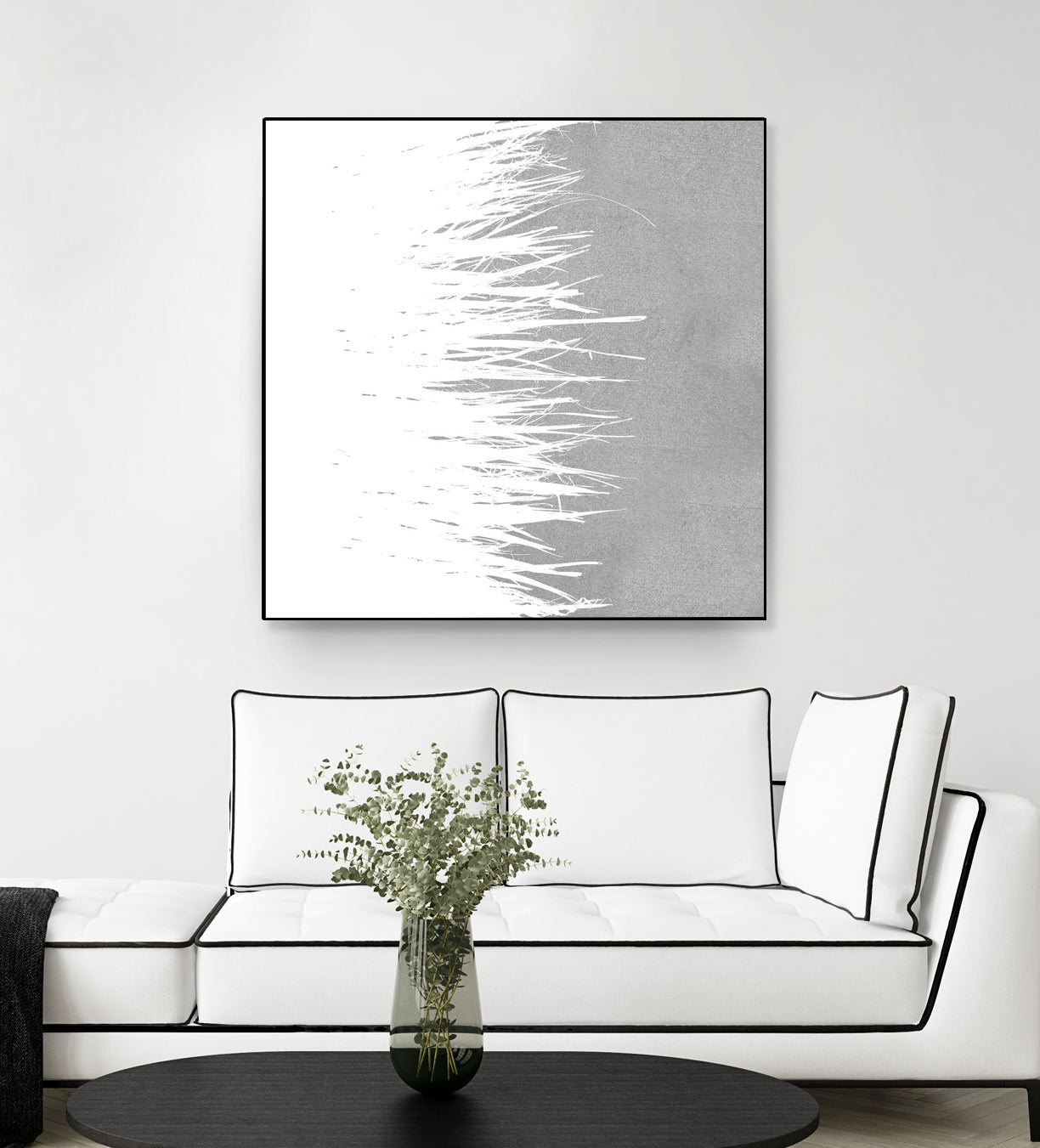 Concrete Fringe W On Side by Emeline Tate-Robertson on GIANT ART - gray digital painting