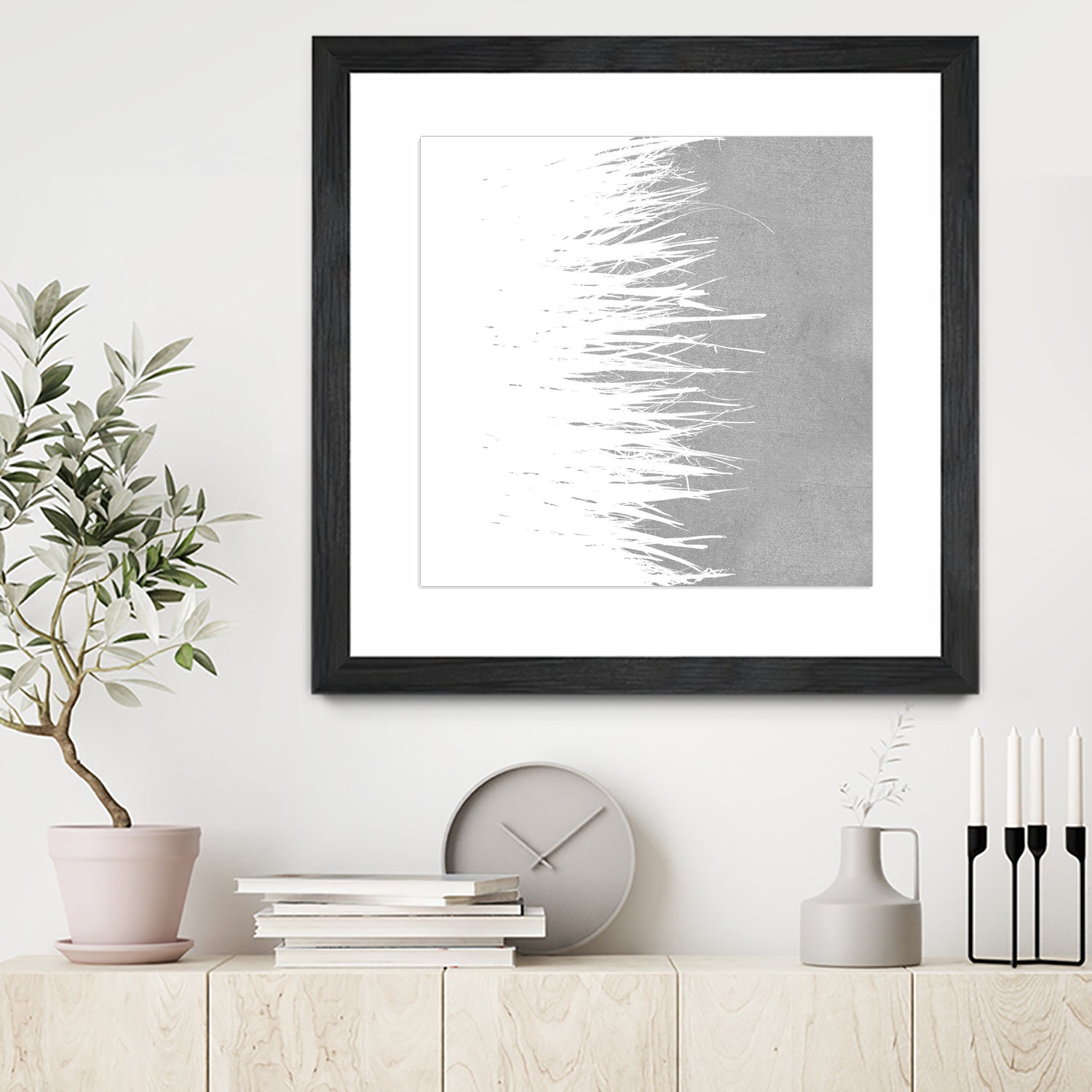 Concrete Fringe W On Side by Emeline Tate-Robertson on GIANT ART - gray digital painting