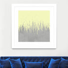 Concrete Fringe Yellow by Emeline Tate-Robertson on GIANT ART - yellow digital painting