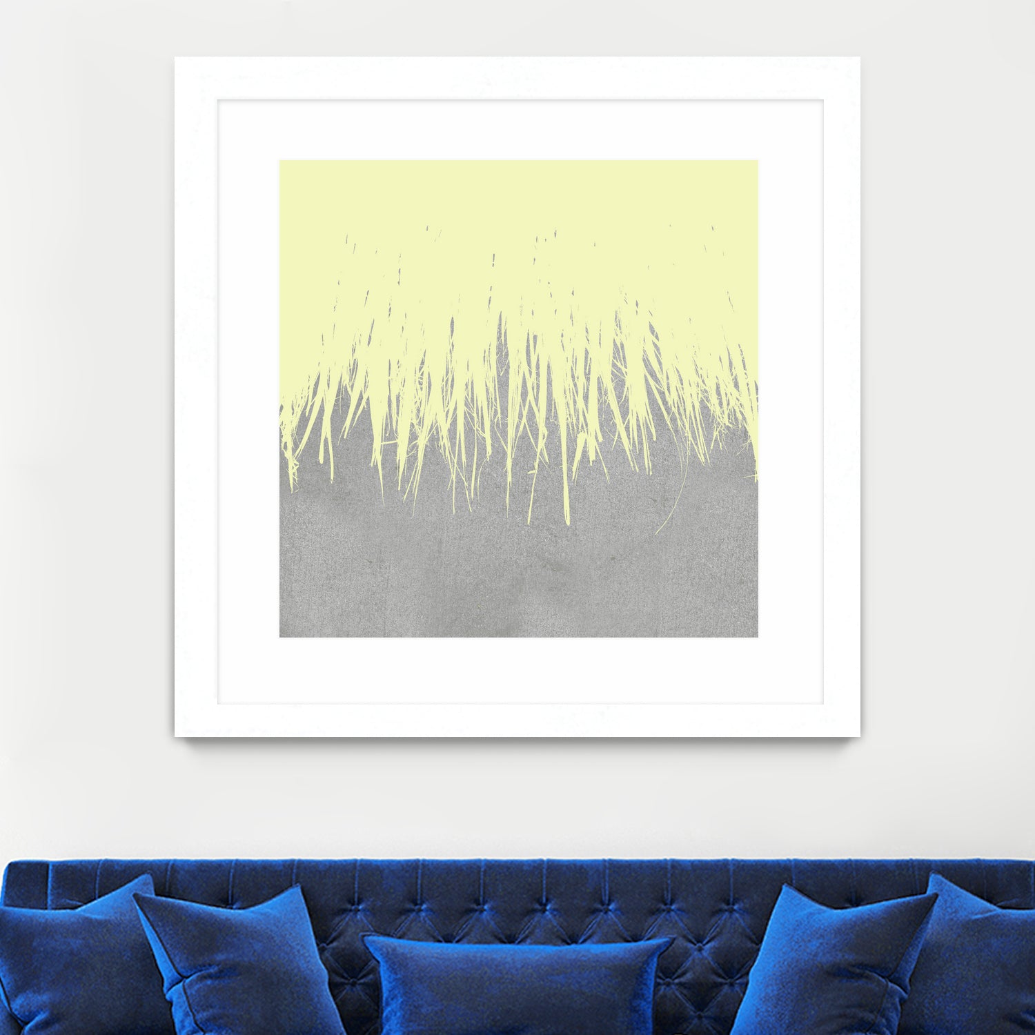 Concrete Fringe Yellow by Emeline Tate-Robertson on GIANT ART - yellow digital painting