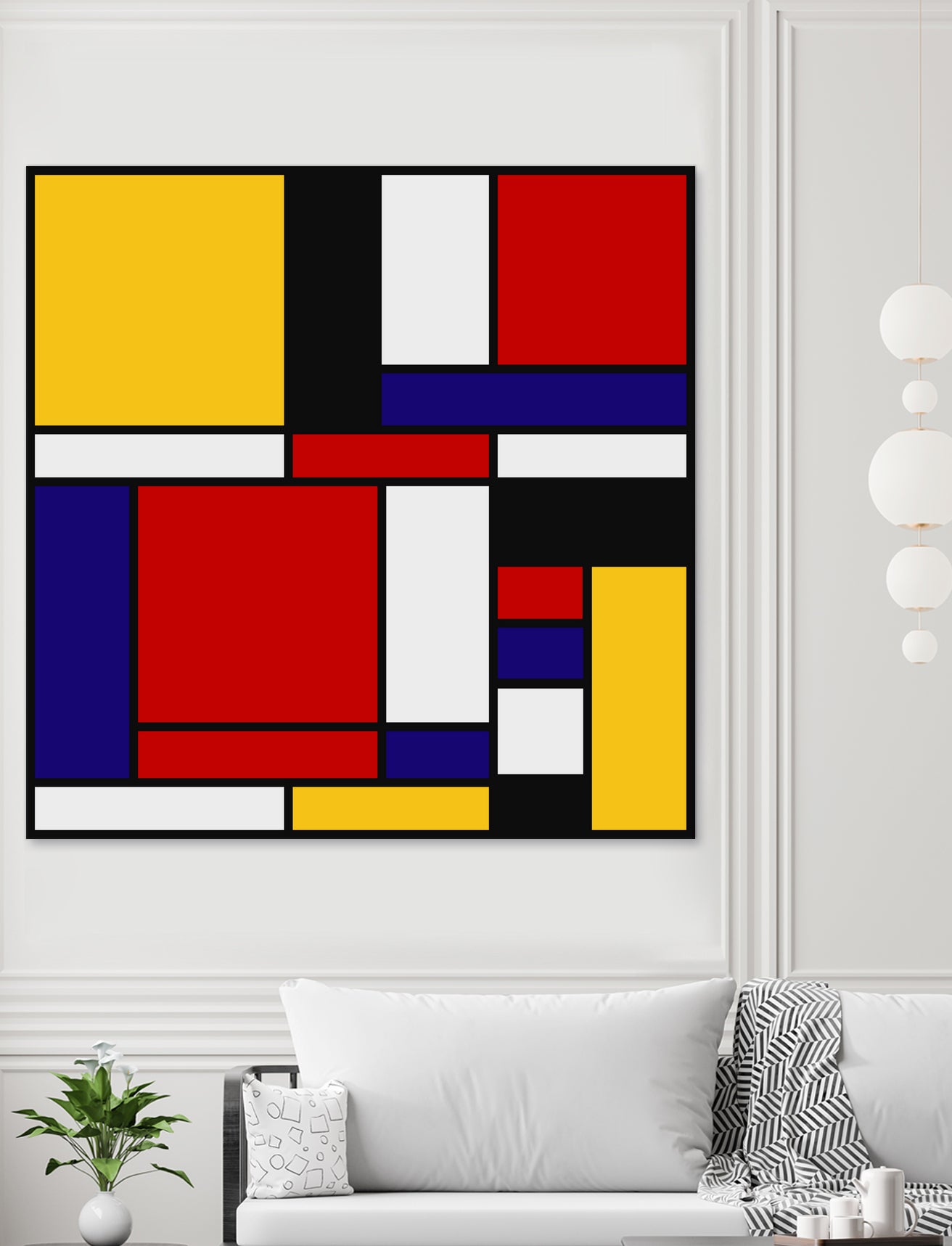 Mondrian De Stijl Art Movement by Saadana Shanmukam on GIANT ART - red digital drawing