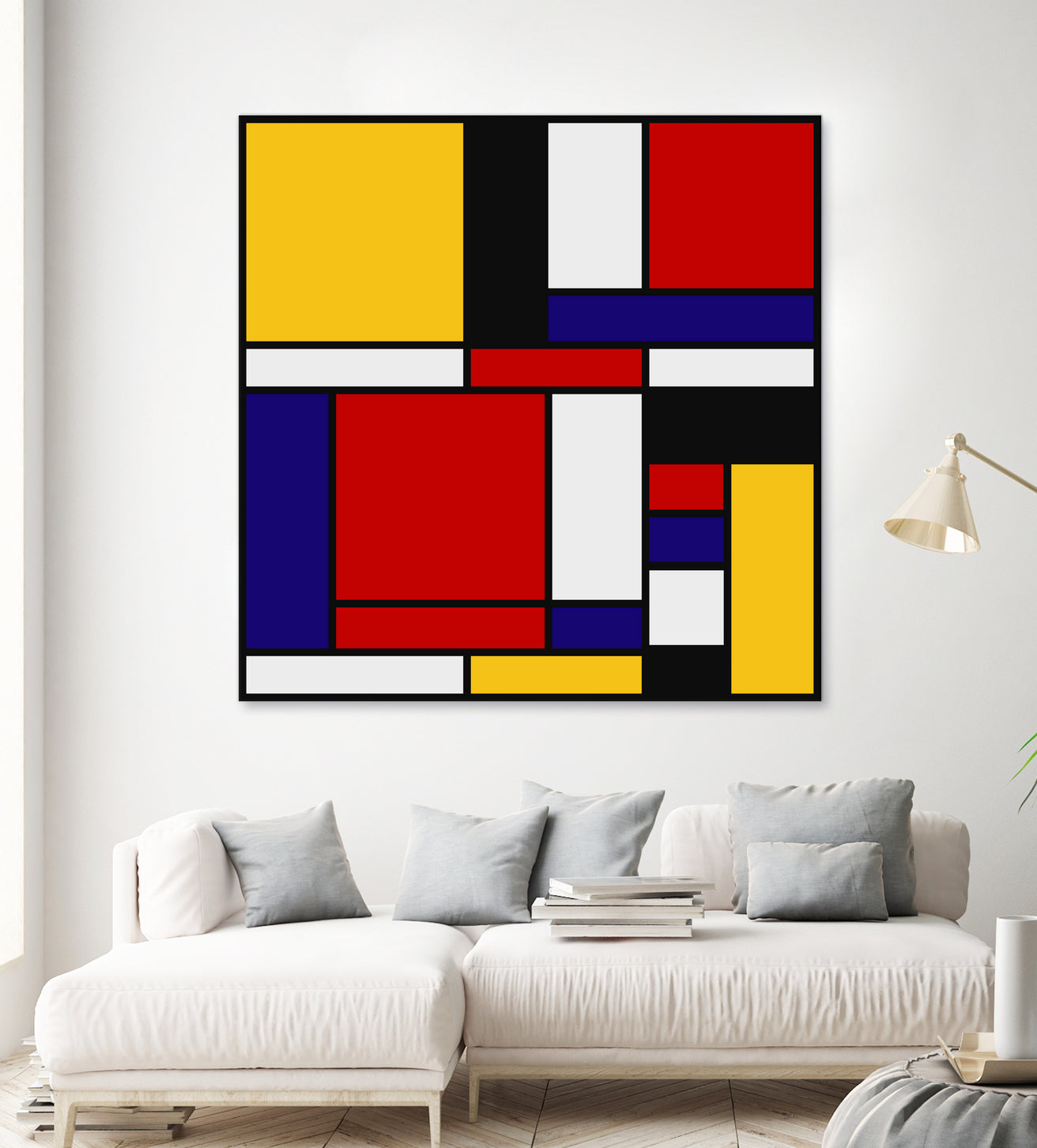 Mondrian De Stijl Art Movement by Saadana Shanmukam on GIANT ART - red digital drawing