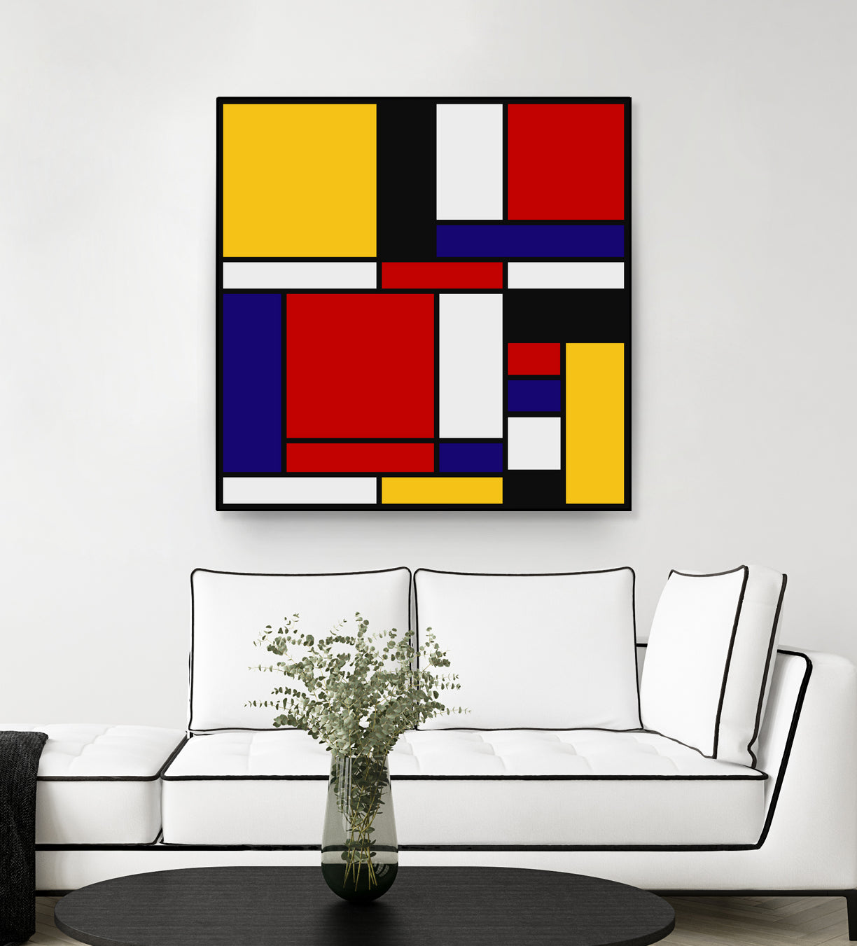 Mondrian De Stijl Art Movement by Saadana Shanmukam on GIANT ART - red digital drawing