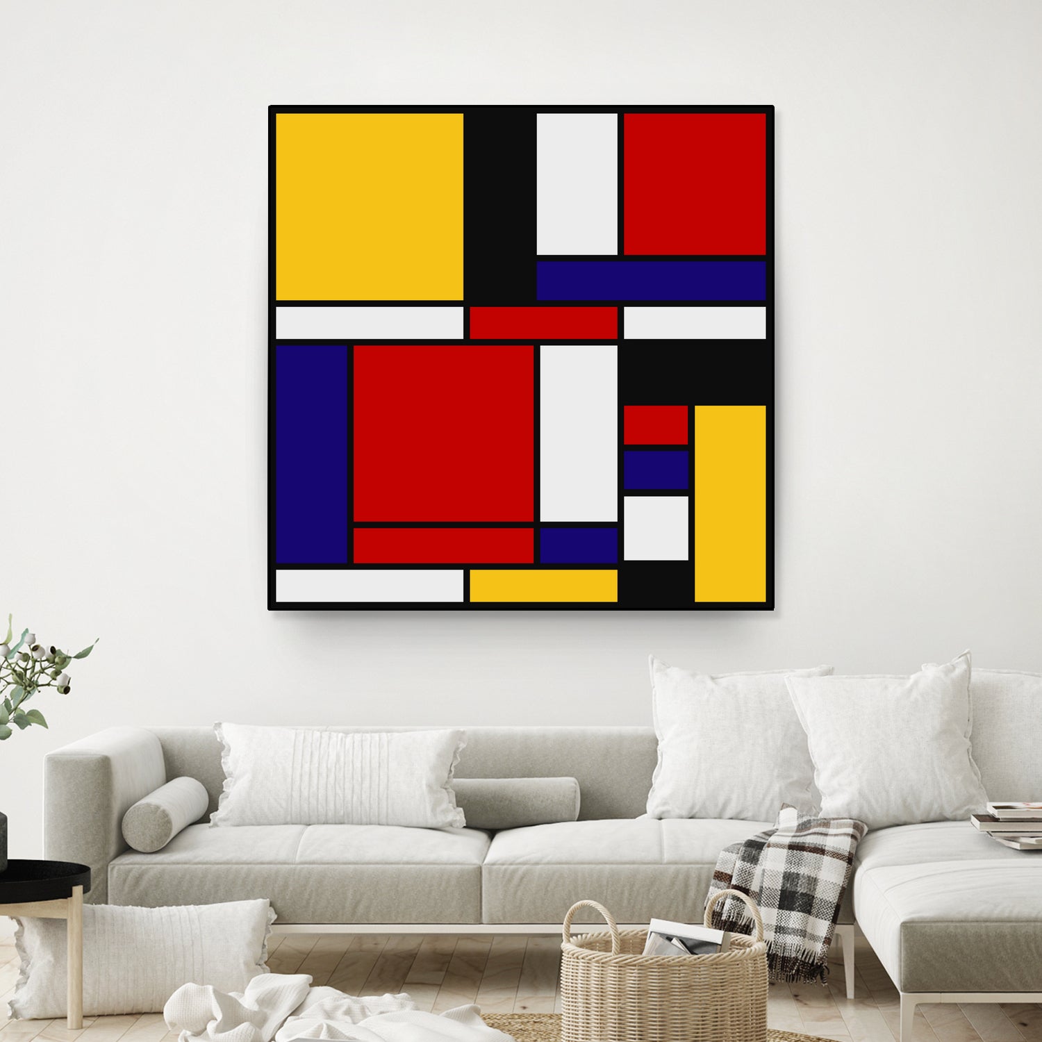 Mondrian De Stijl Art Movement by Saadana Shanmukam on GIANT ART - red digital drawing