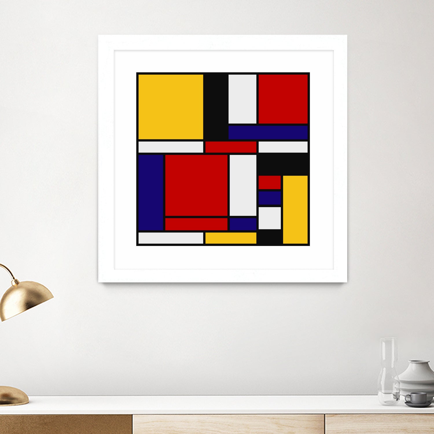 Mondrian De Stijl Art Movement by Saadana Shanmukam on GIANT ART - red digital drawing