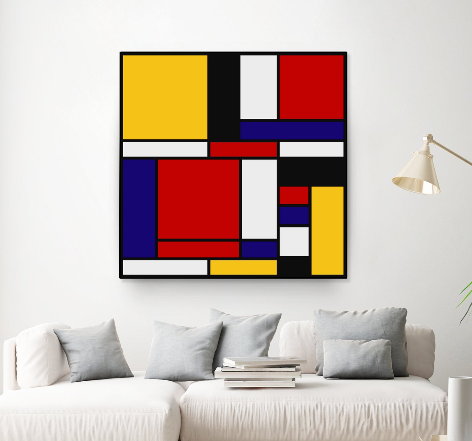 Mondrian De Stijl Art Movement by Saadana Shanmukam on GIANT ART - red digital drawing