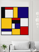 Mondrian De Stijl Art Movement by Saadana Shanmukam on GIANT ART - yellow digital drawing