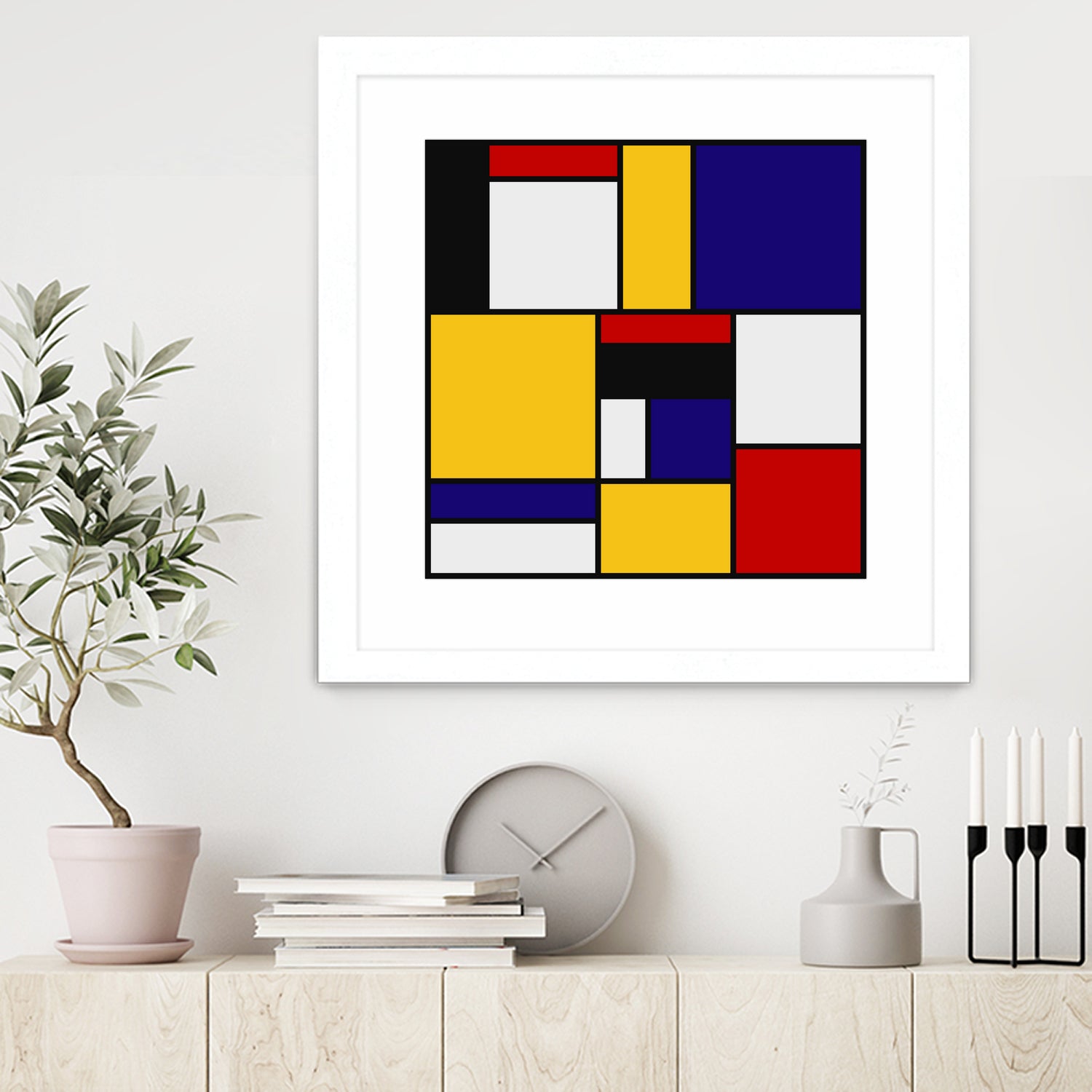 Mondrian De Stijl Art Movement by Saadana Shanmukam on GIANT ART - yellow digital drawing