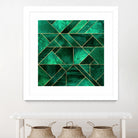 Abstract Nature - Emerald Green by Elisabeth Fredriksson on GIANT ART - green digital painting