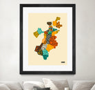 Boston Neighborhoods by Jazzberry Blue on GIANT ART - red vector illustration