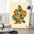 Brooklyn Neighborhoods by Jazzberry Blue on GIANT ART - white vector illustration