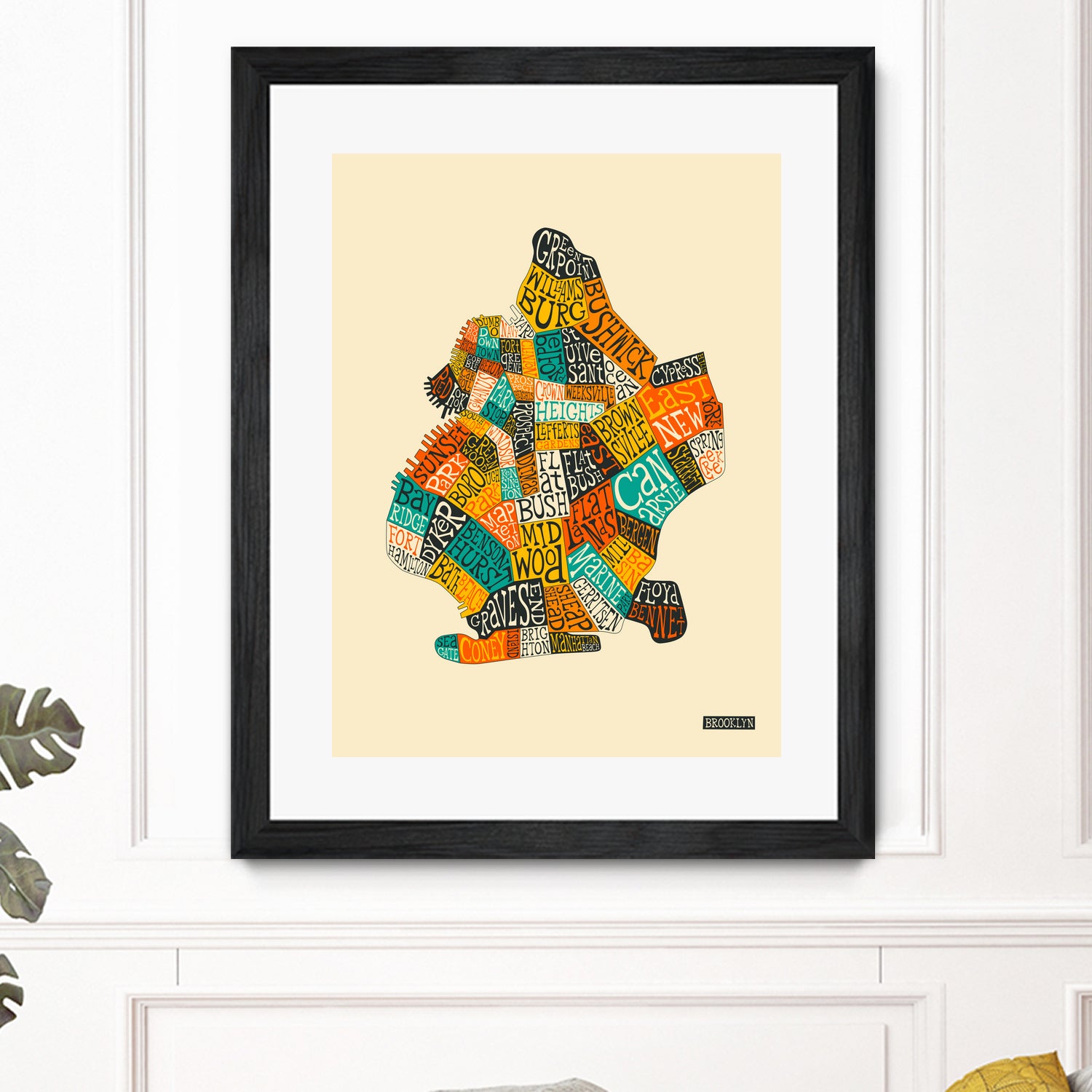 Brooklyn Neighborhoods by Jazzberry Blue on GIANT ART - white vector illustration