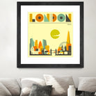 London Skyline by Jazzberry Blue on GIANT ART - yellow vector illustration