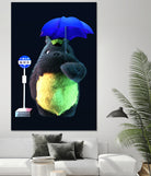 totoro by Jose Barrera on GIANT ART - blue 3d art