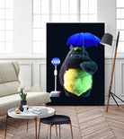 totoro by Jose Barrera on GIANT ART - blue 3d art