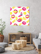 Don't Kill My Vibe by Sabrina Pearcy on GIANT ART - pink mixed media