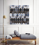 Stained Glass 4 by Elisabeth Fredriksson on GIANT ART - blue digital painting
