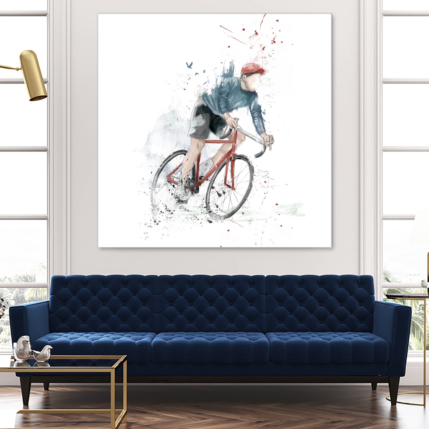 I want to ride my bicycle by Solti Balázs on GIANT ART - white mixed media