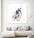 I want to ride my bicycle by Solti Balázs on GIANT ART - white mixed media