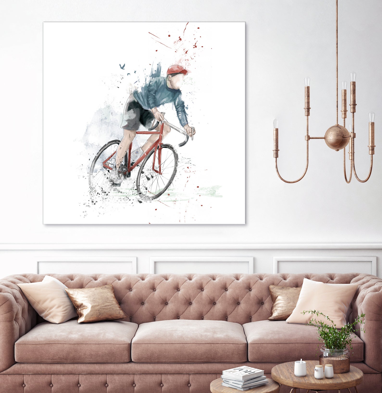 I want to ride my bicycle by Solti Balázs on GIANT ART - white mixed media