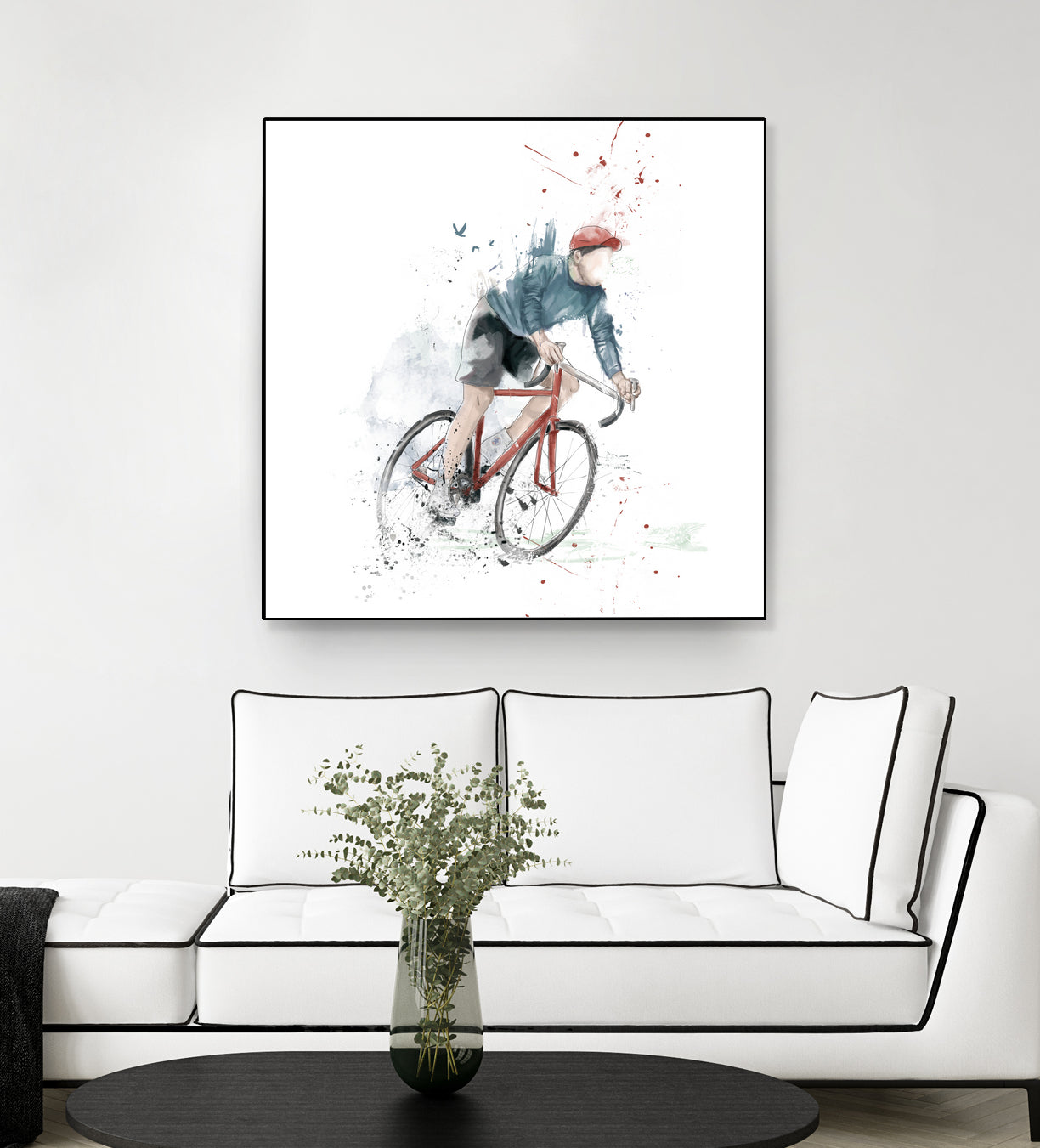 I want to ride my bicycle by Solti Balázs on GIANT ART - white mixed media