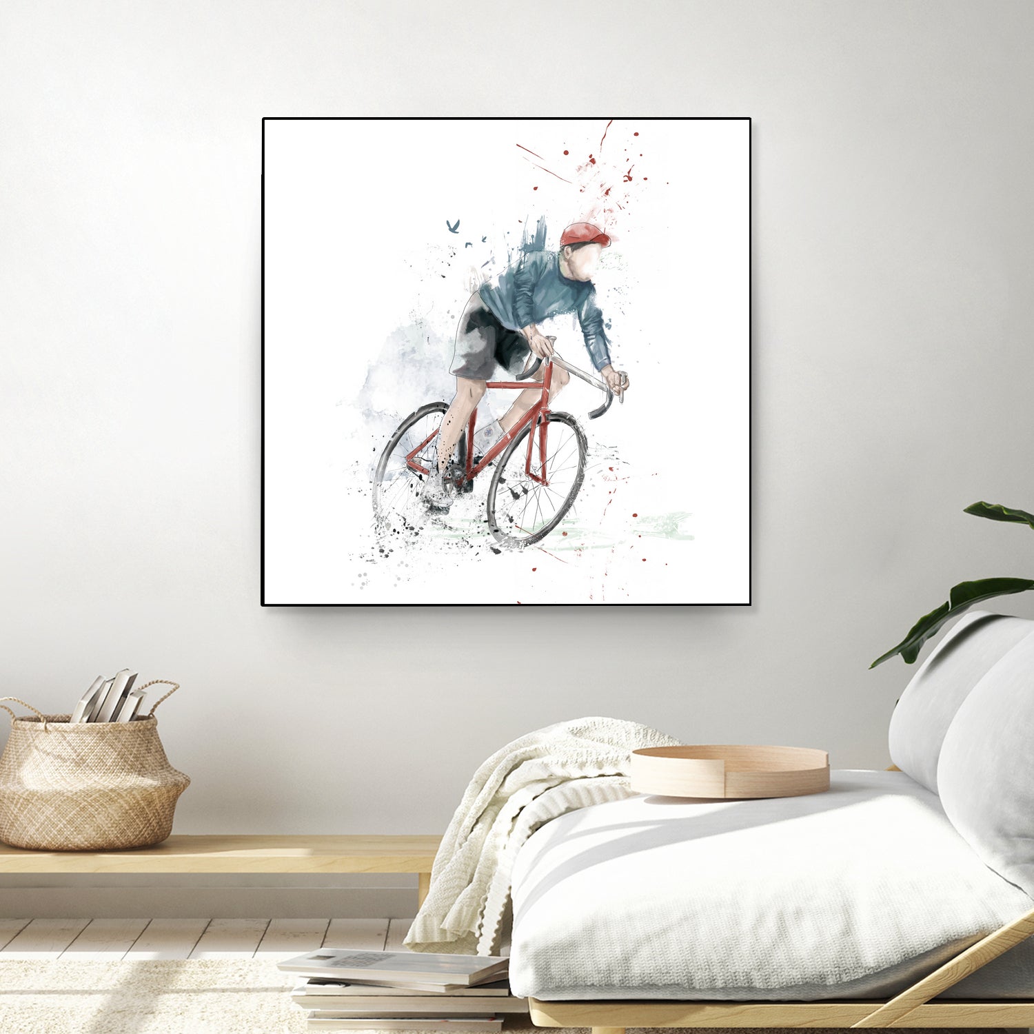 I want to ride my bicycle by Solti Balázs on GIANT ART - white mixed media