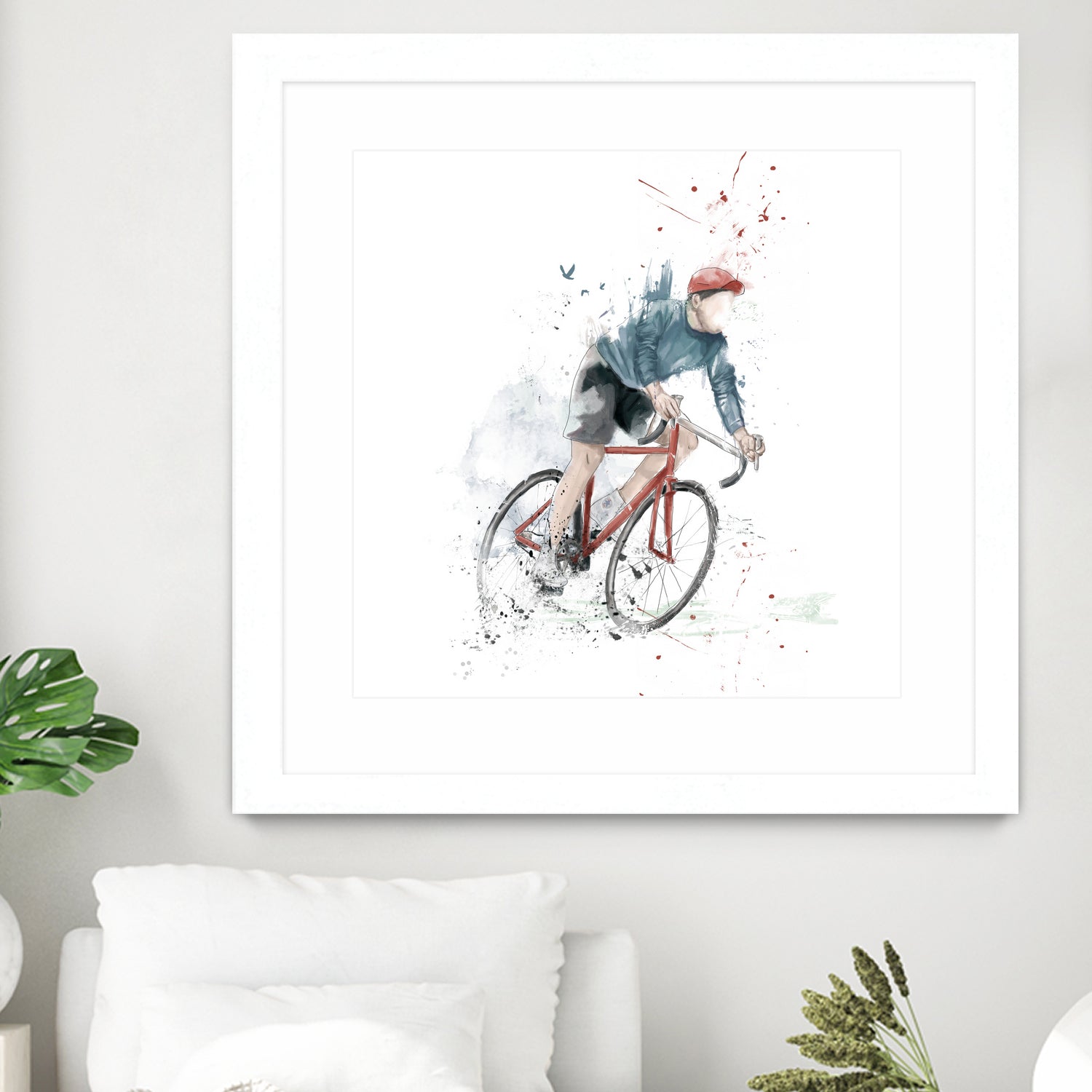 I want to ride my bicycle by Solti Balázs on GIANT ART - white mixed media