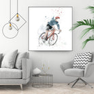 I want to ride my bicycle by Solti Balázs on GIANT ART - white mixed media