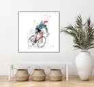 I want to ride my bicycle by Solti Balázs on GIANT ART - white mixed media