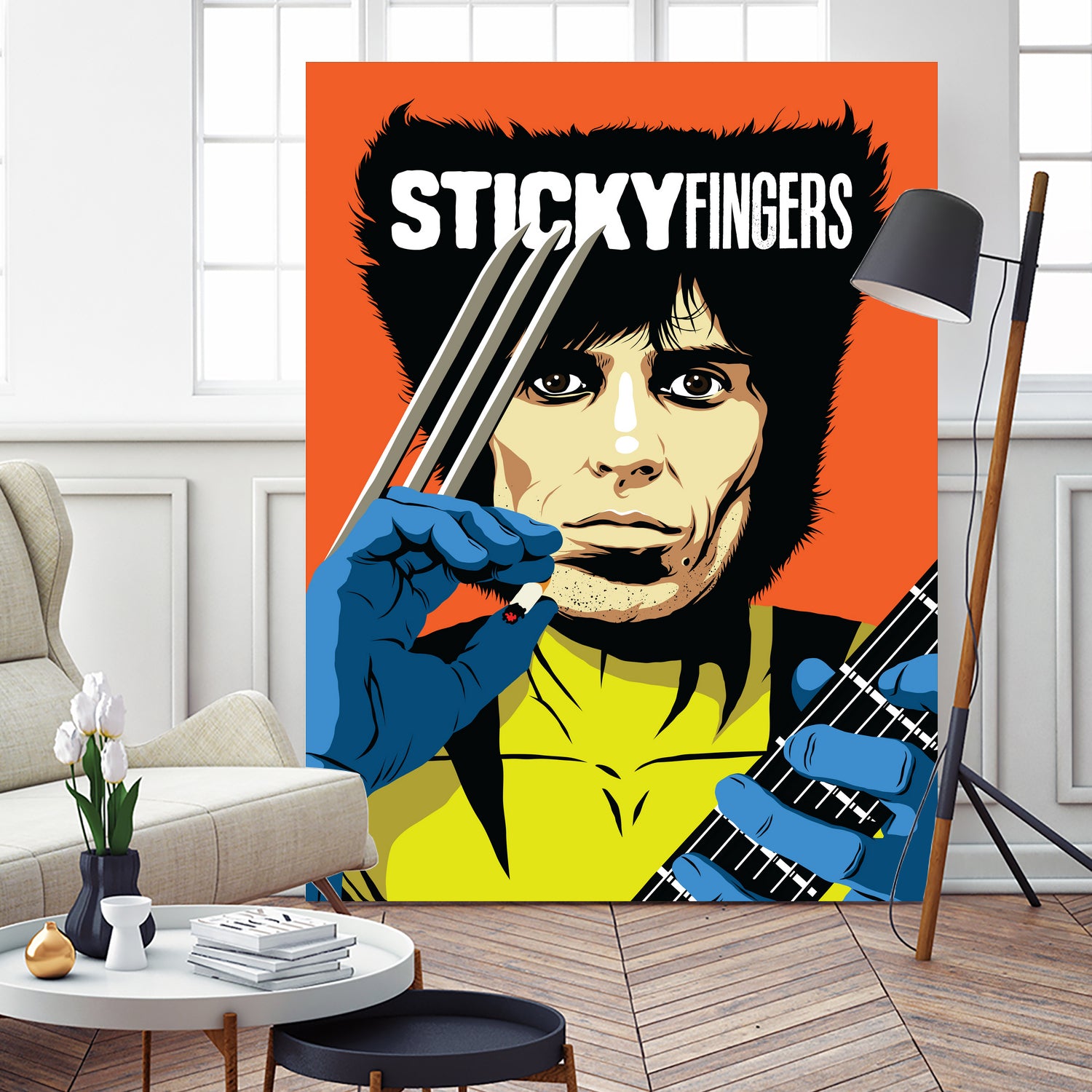 Sticky Fingers by Bily Mariano da Luz on GIANT ART - orange digital painting