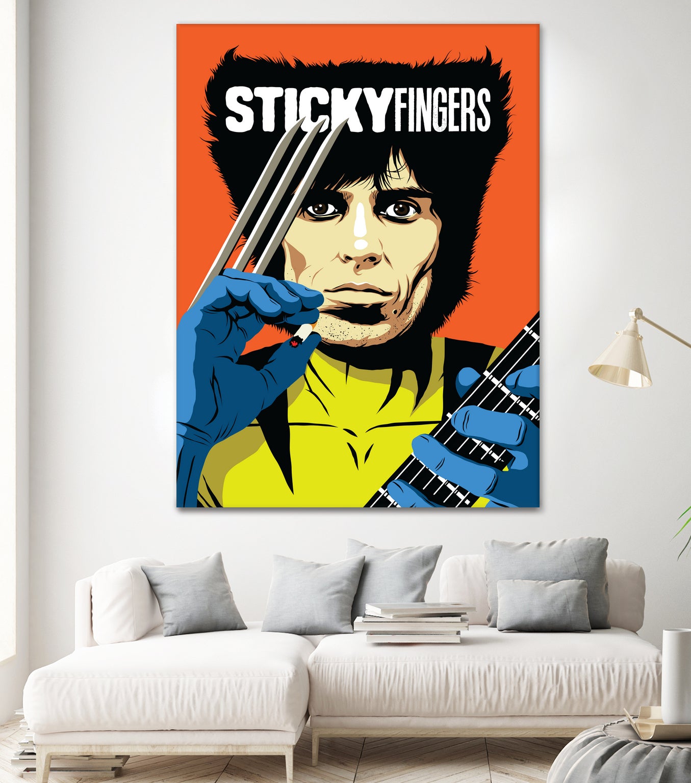 Sticky Fingers by Bily Mariano da Luz on GIANT ART - orange digital painting