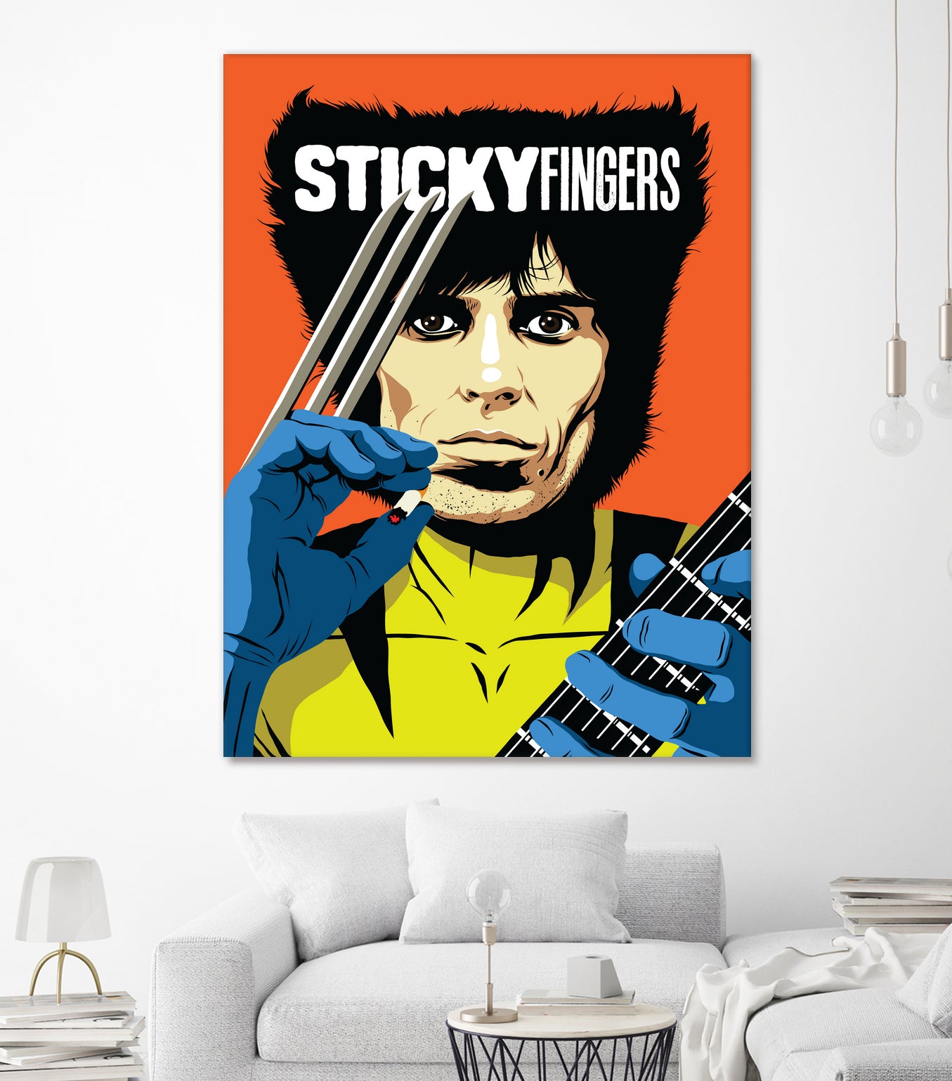 Sticky Fingers by Bily Mariano da Luz on GIANT ART - orange digital painting