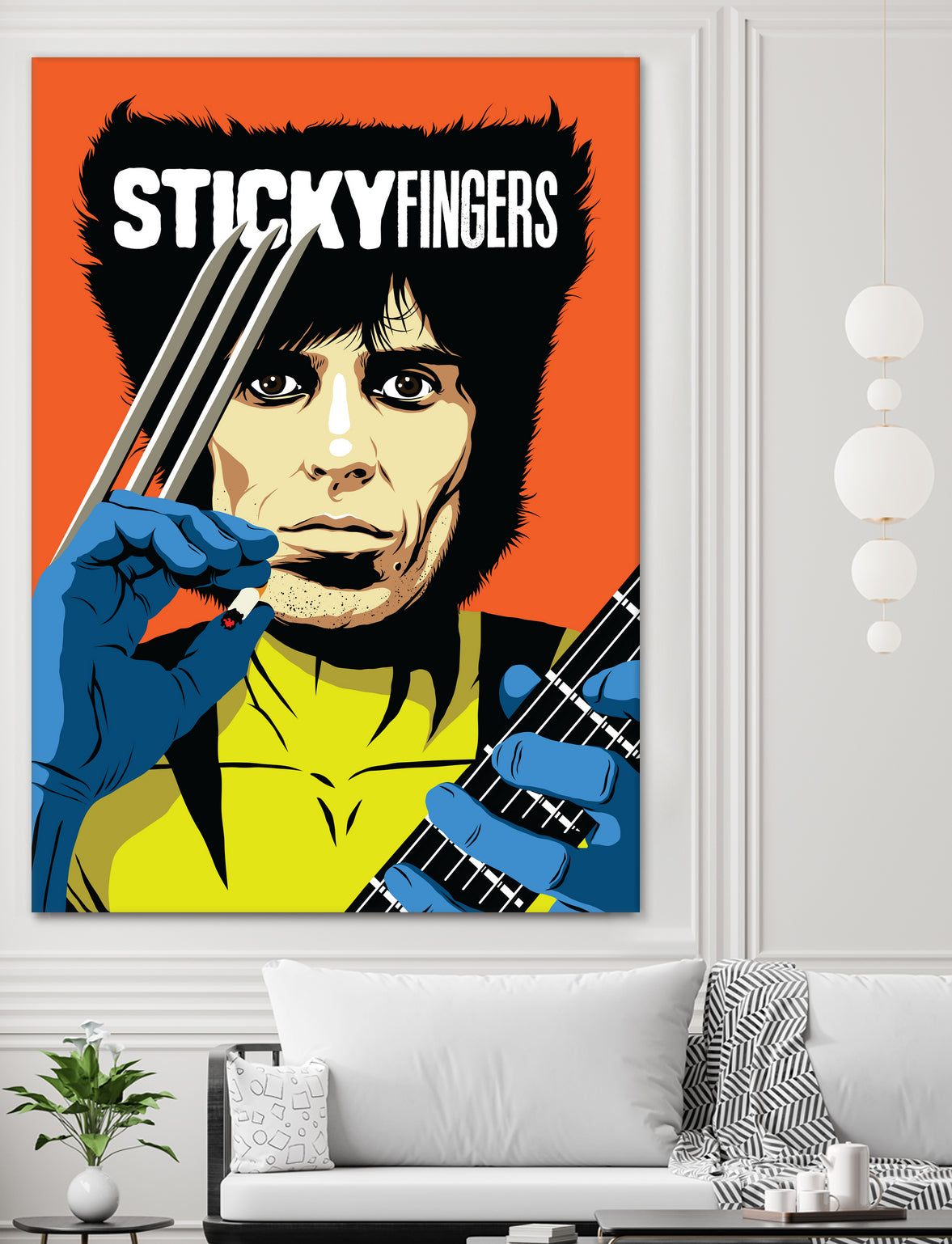 Sticky Fingers by Bily Mariano da Luz on GIANT ART - orange digital painting