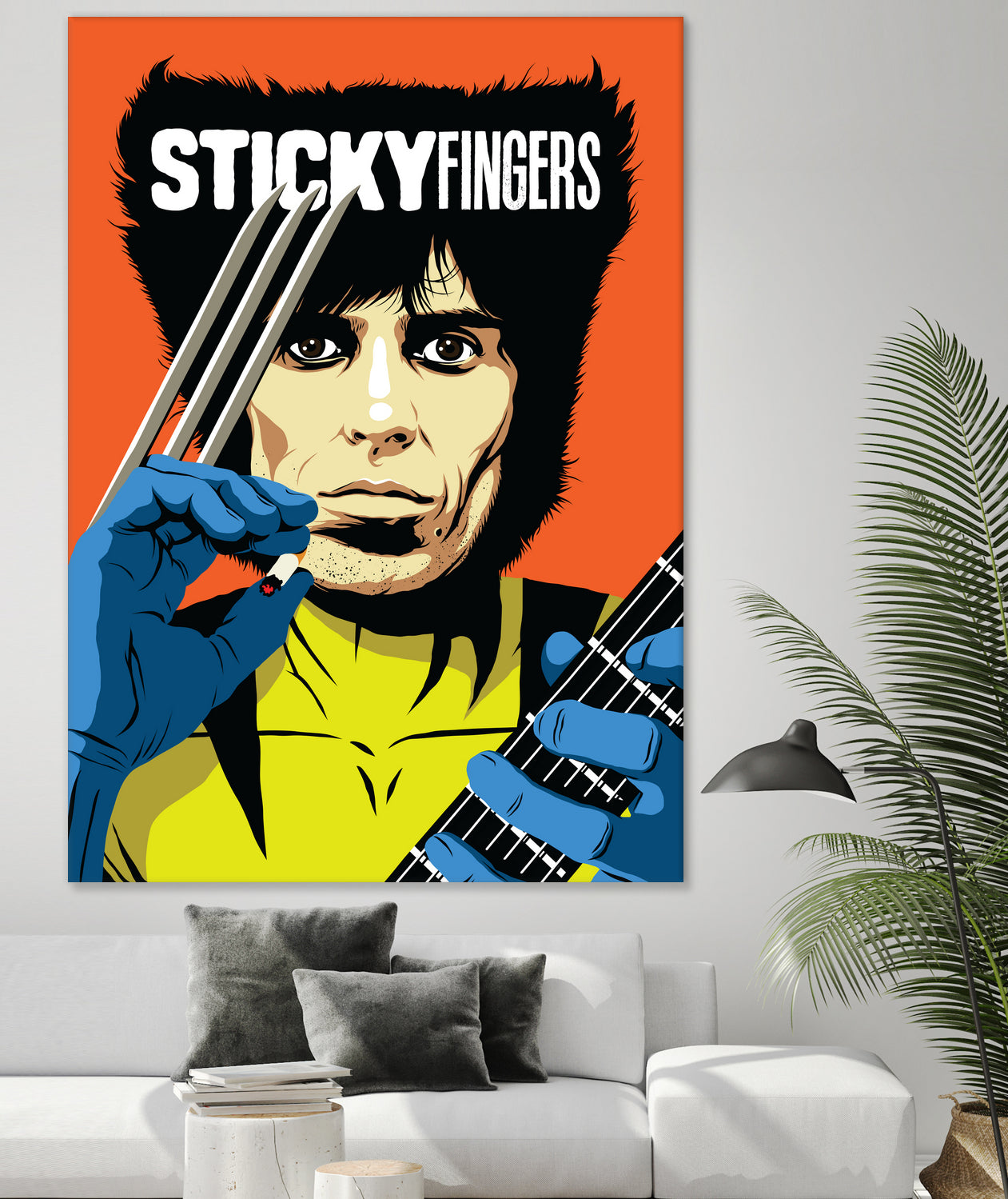 Sticky Fingers by Bily Mariano da Luz on GIANT ART - orange digital painting