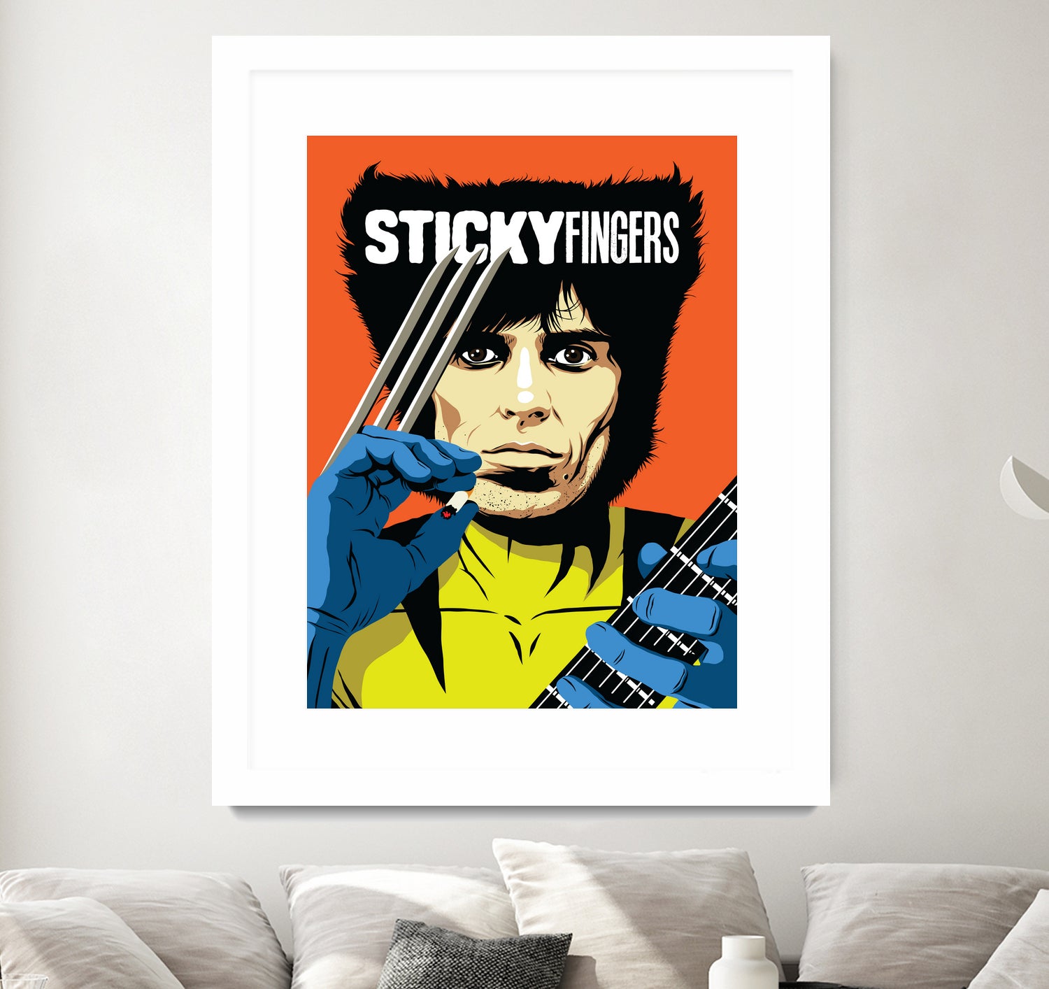 Sticky Fingers by Bily Mariano da Luz on GIANT ART - orange digital painting