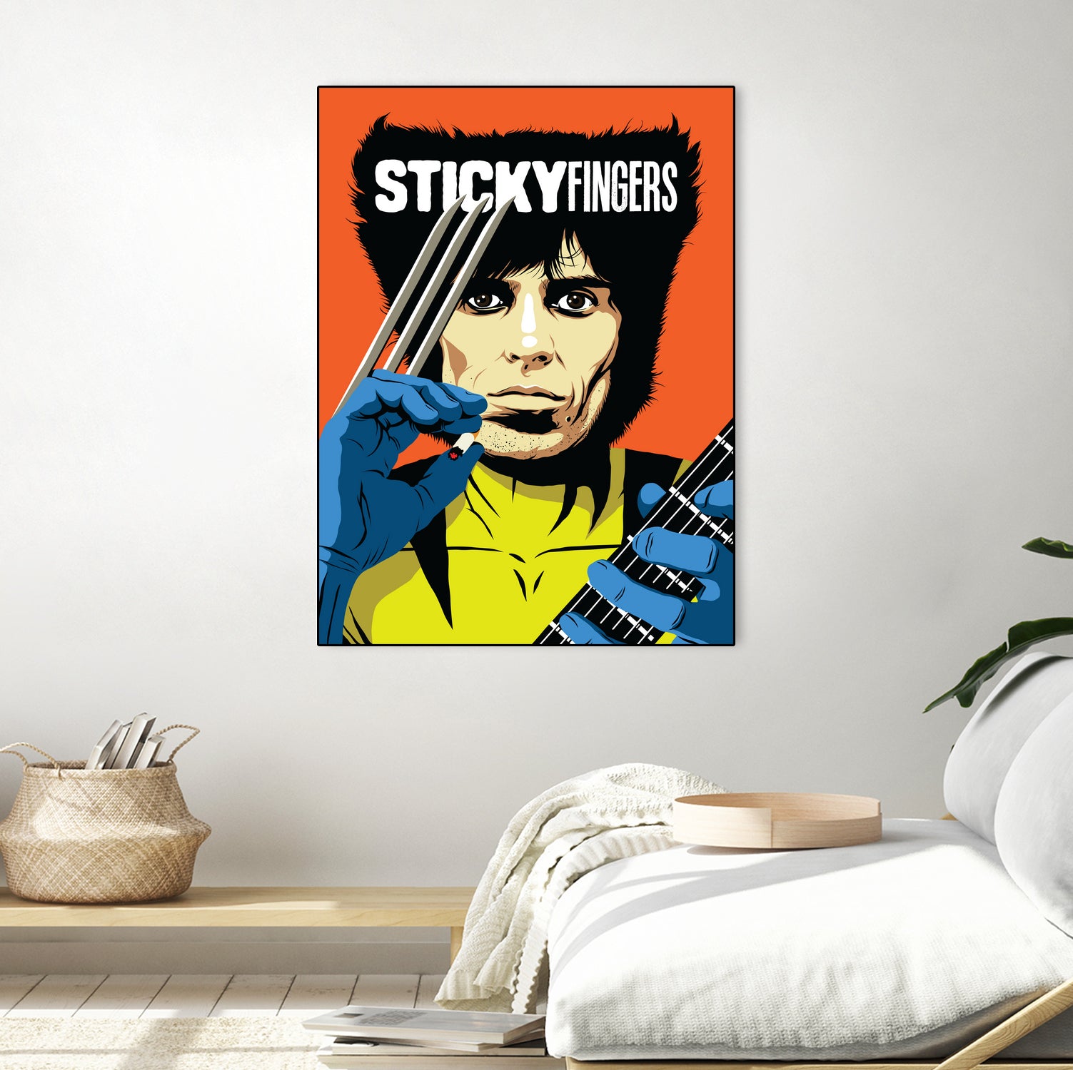 Sticky Fingers by Bily Mariano da Luz on GIANT ART - orange digital painting