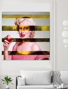 Leonardo's Gioconda + Marylin Monroe by Luigi Tarini on GIANT ART - white photo manipulation