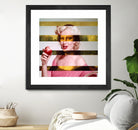 Leonardo's Gioconda + Marylin Monroe by Luigi Tarini on GIANT ART - white photo manipulation