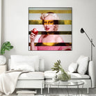 Leonardo's Gioconda + Marylin Monroe by Luigi Tarini on GIANT ART - white photo manipulation