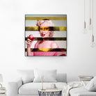 Leonardo's Gioconda + Marylin Monroe by Luigi Tarini on GIANT ART - white photo manipulation