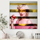 Leonardo's Gioconda + Marylin Monroe by Luigi Tarini on GIANT ART - white photo manipulation