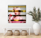 Leonardo's Gioconda + Marylin Monroe by Luigi Tarini on GIANT ART - white photo manipulation